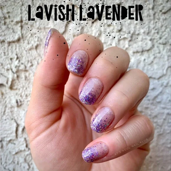 *Retired* Color Street: Lavish Lavender | Purple Glitter Sparkles Clear Overlay - Picture 2 of 15